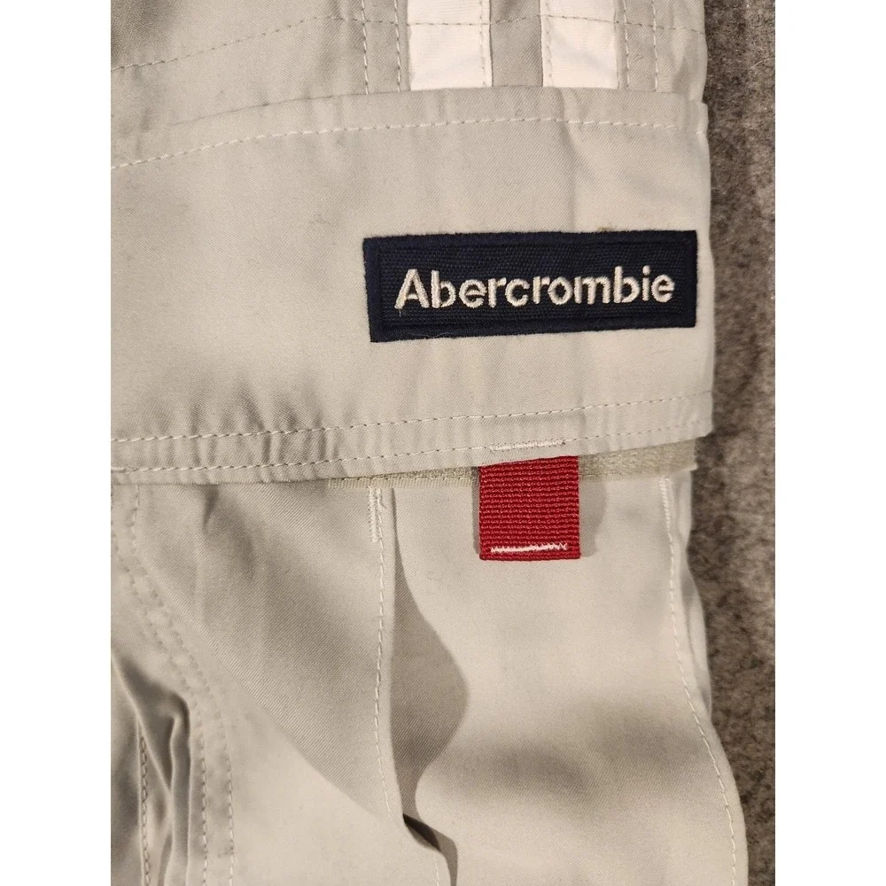 Vintage Y2K Abercrombie & Fitch Tugger cargo Board Shorts Swim Mens Small